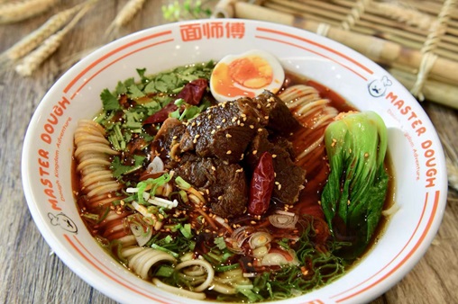 Get delicious food at Master Dough in New Street Square London.