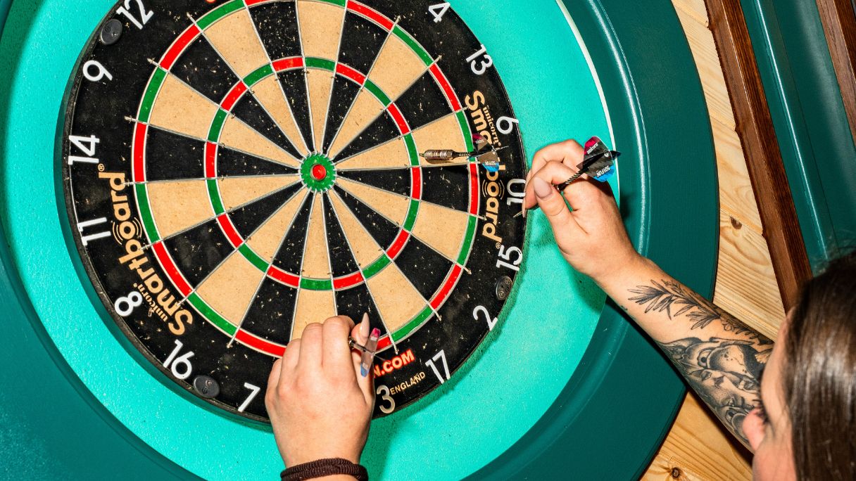 Darts board at Greenwood