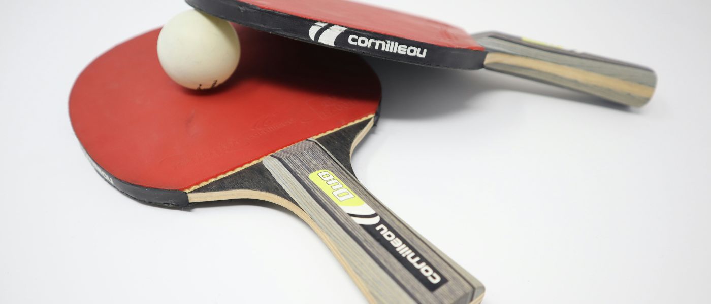 Table Tennis paddles and ball