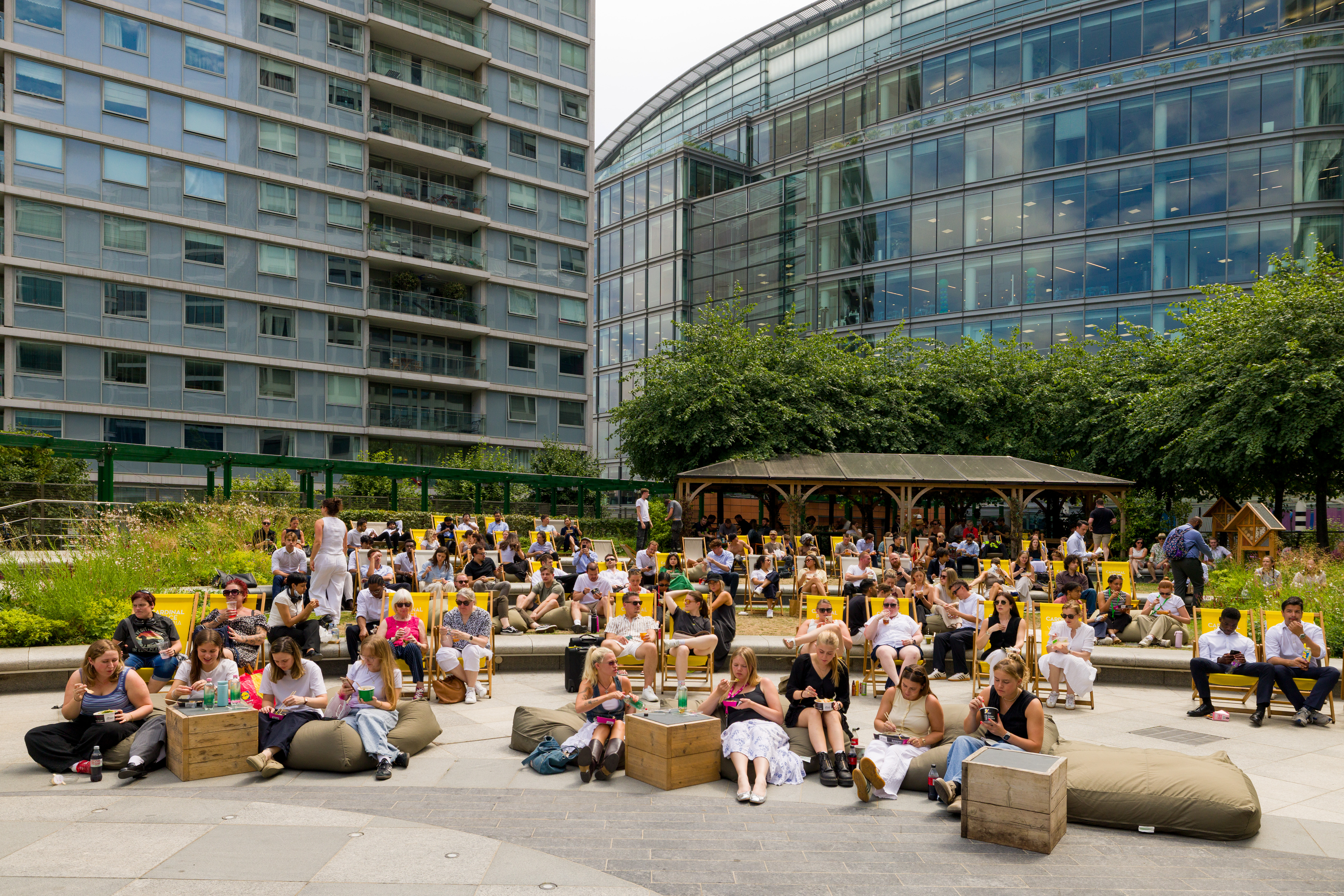 Shoppers visiting Cardinal Place