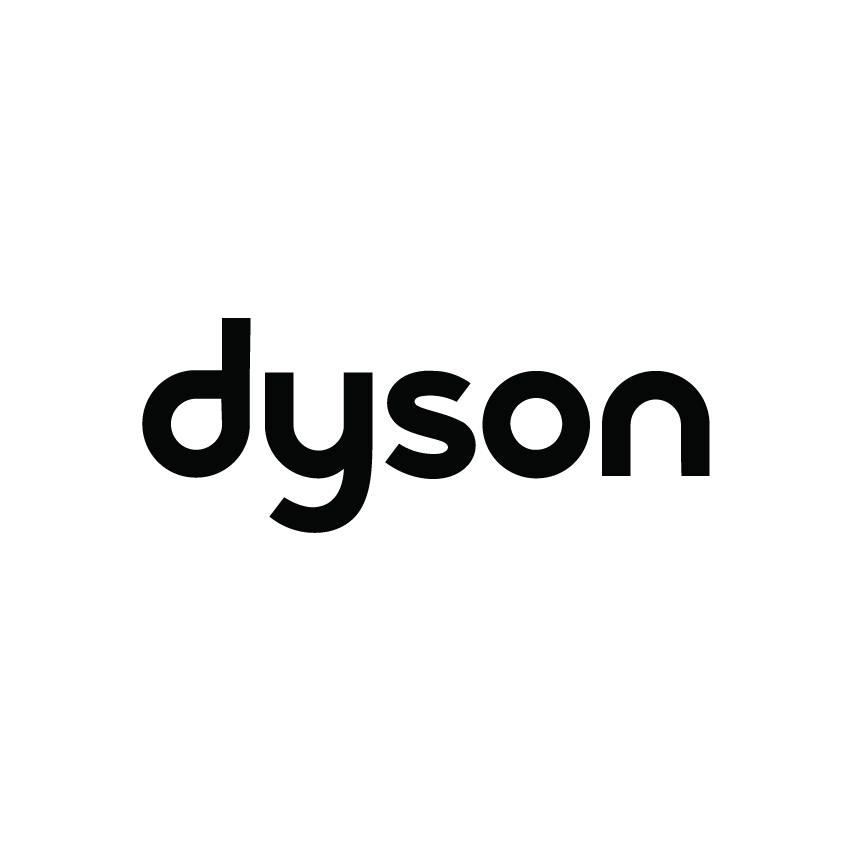 Logo 'dyson' in bold, black, lowercase letters.