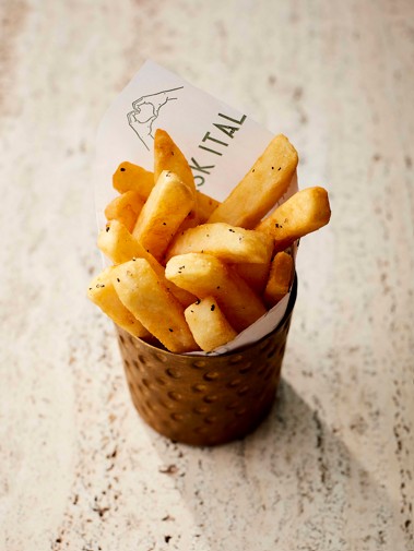 A portion of chips at ASK Italian