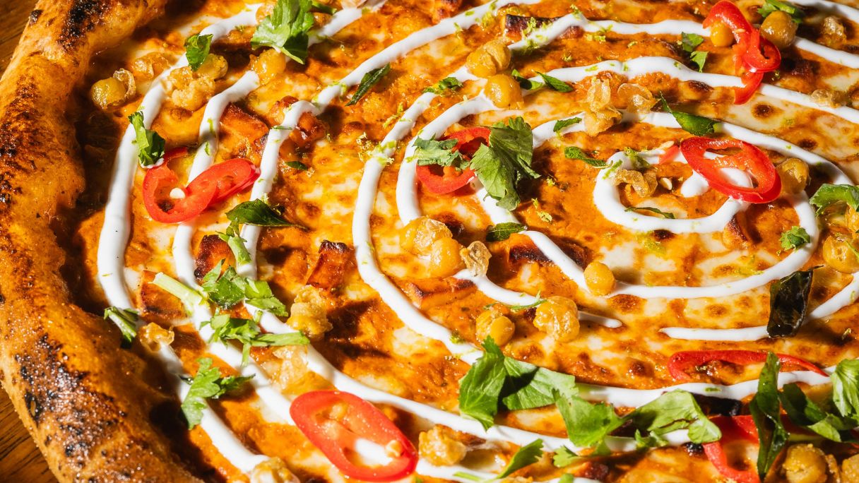 The Chickpea Tikka Masala pizza from Street Pizza