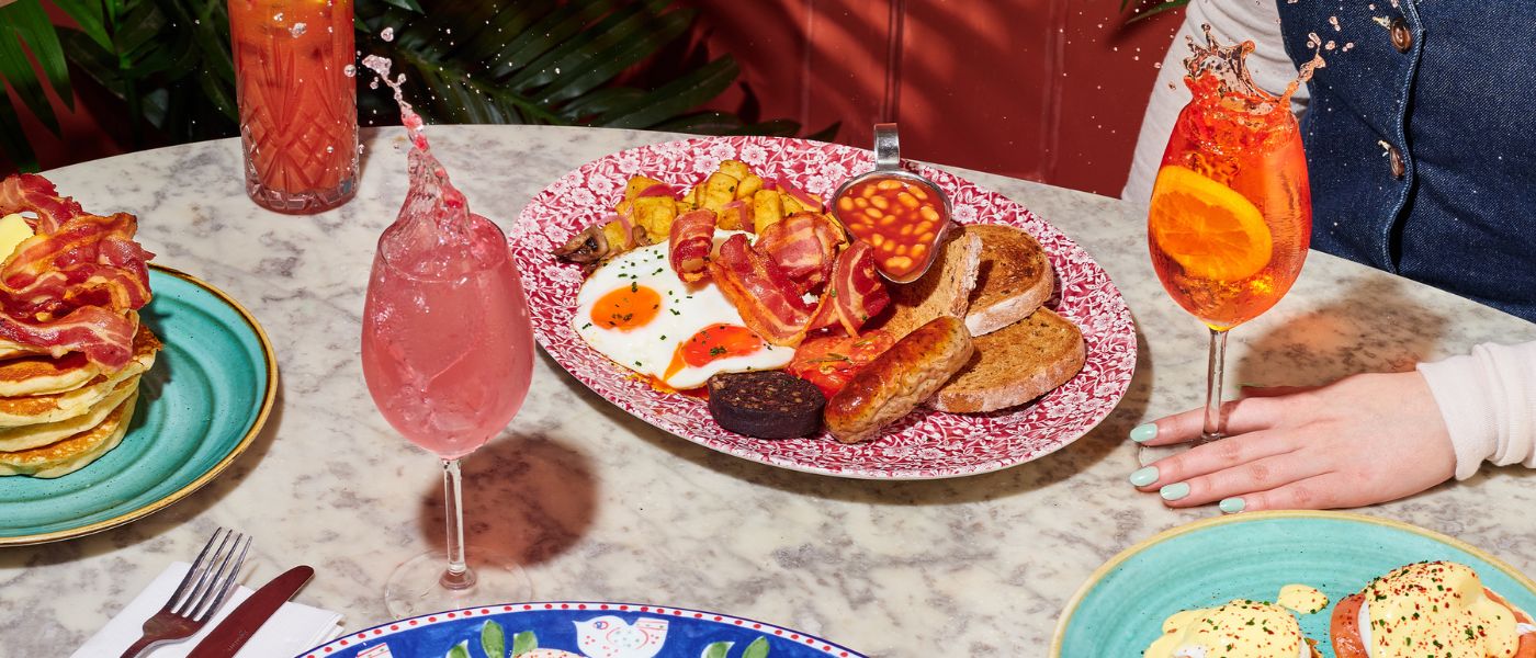 Food and cocktails from Bill's