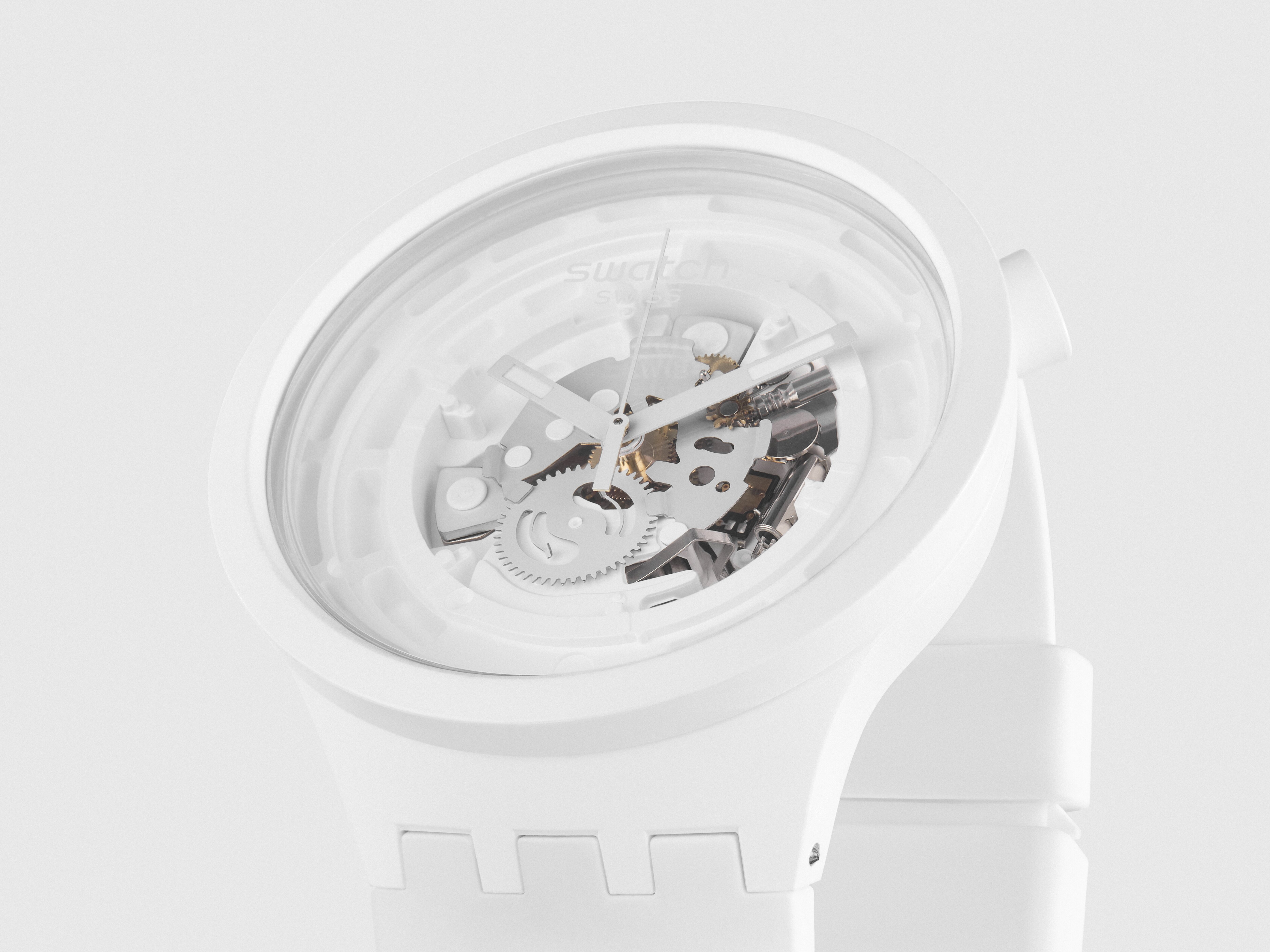 White watch from Swatch