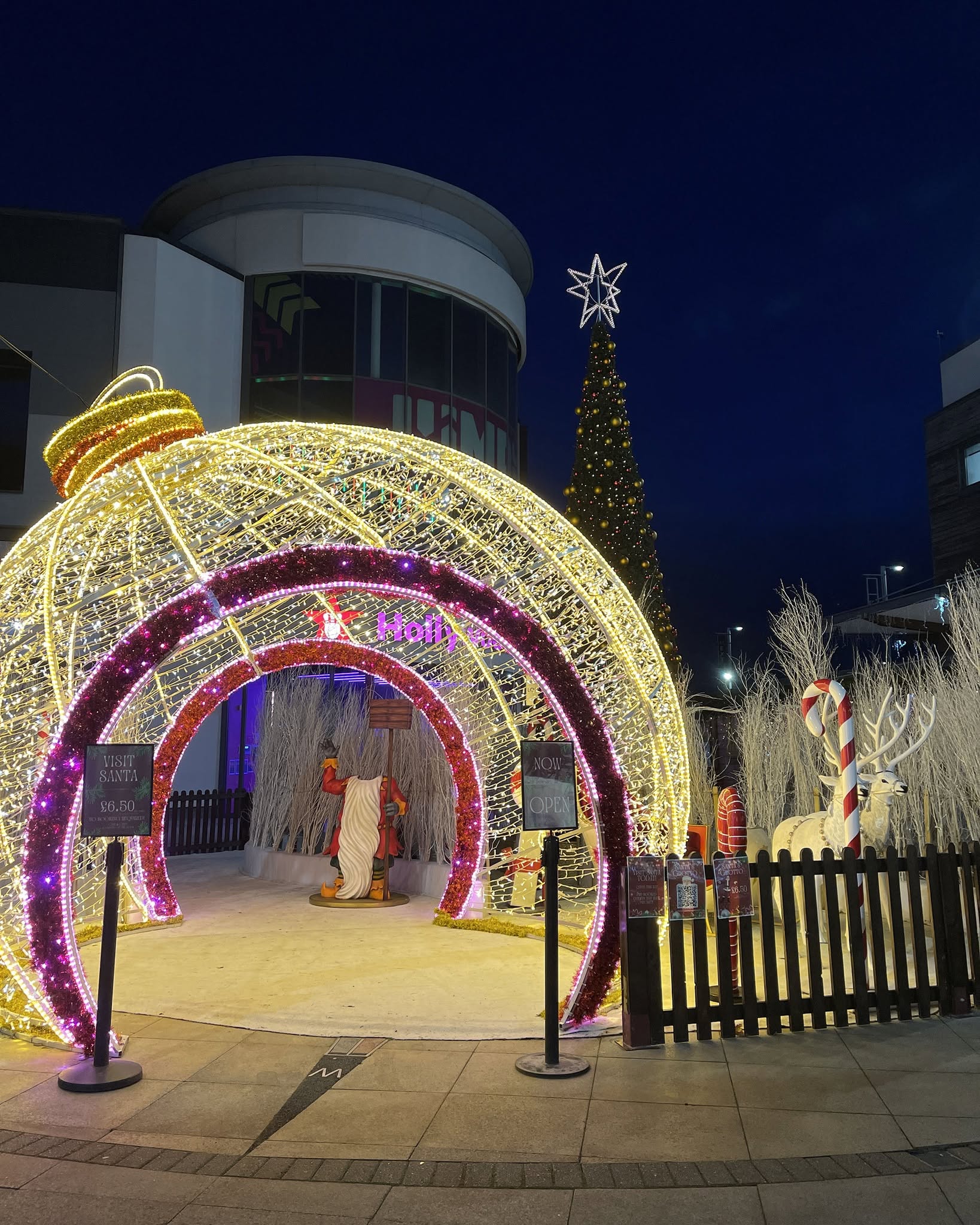 Westwood Cross Christmas lights
