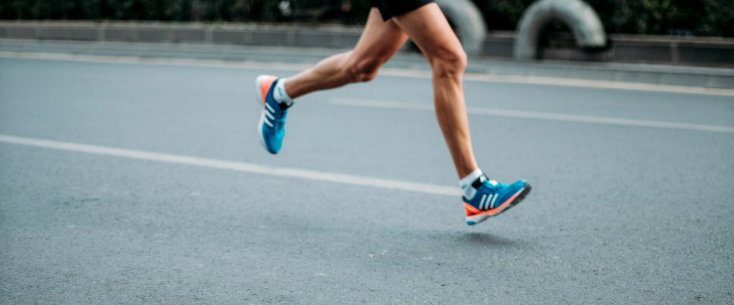 THe legs of someone running