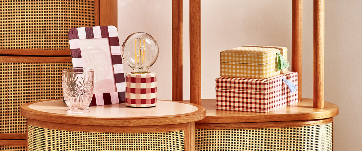 Selection of gifts on a table