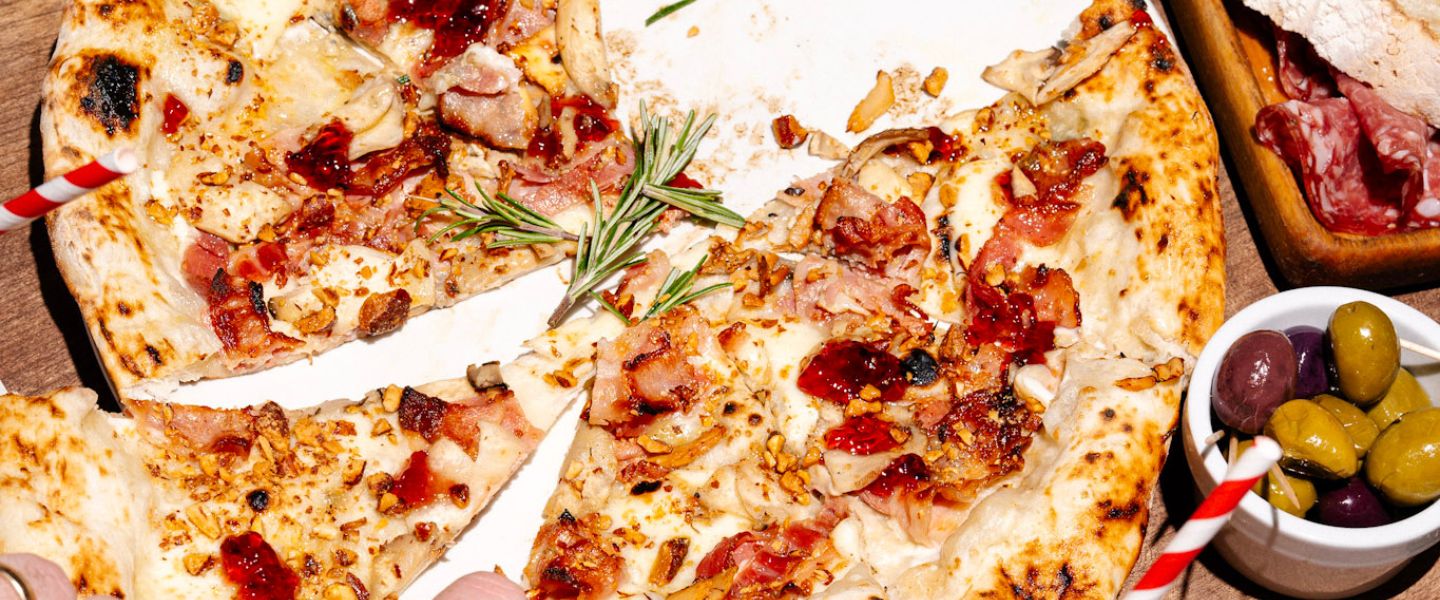 Franco Manca Christmas special pizza