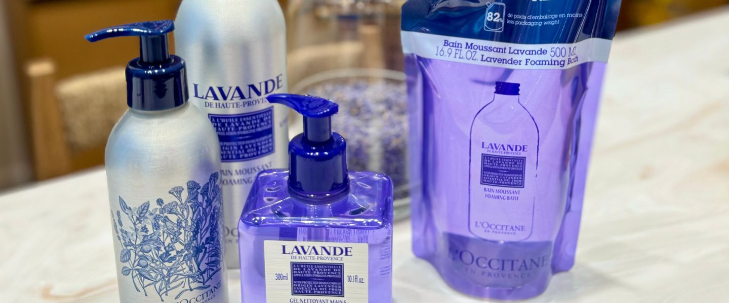 Lavender L'Occitane products