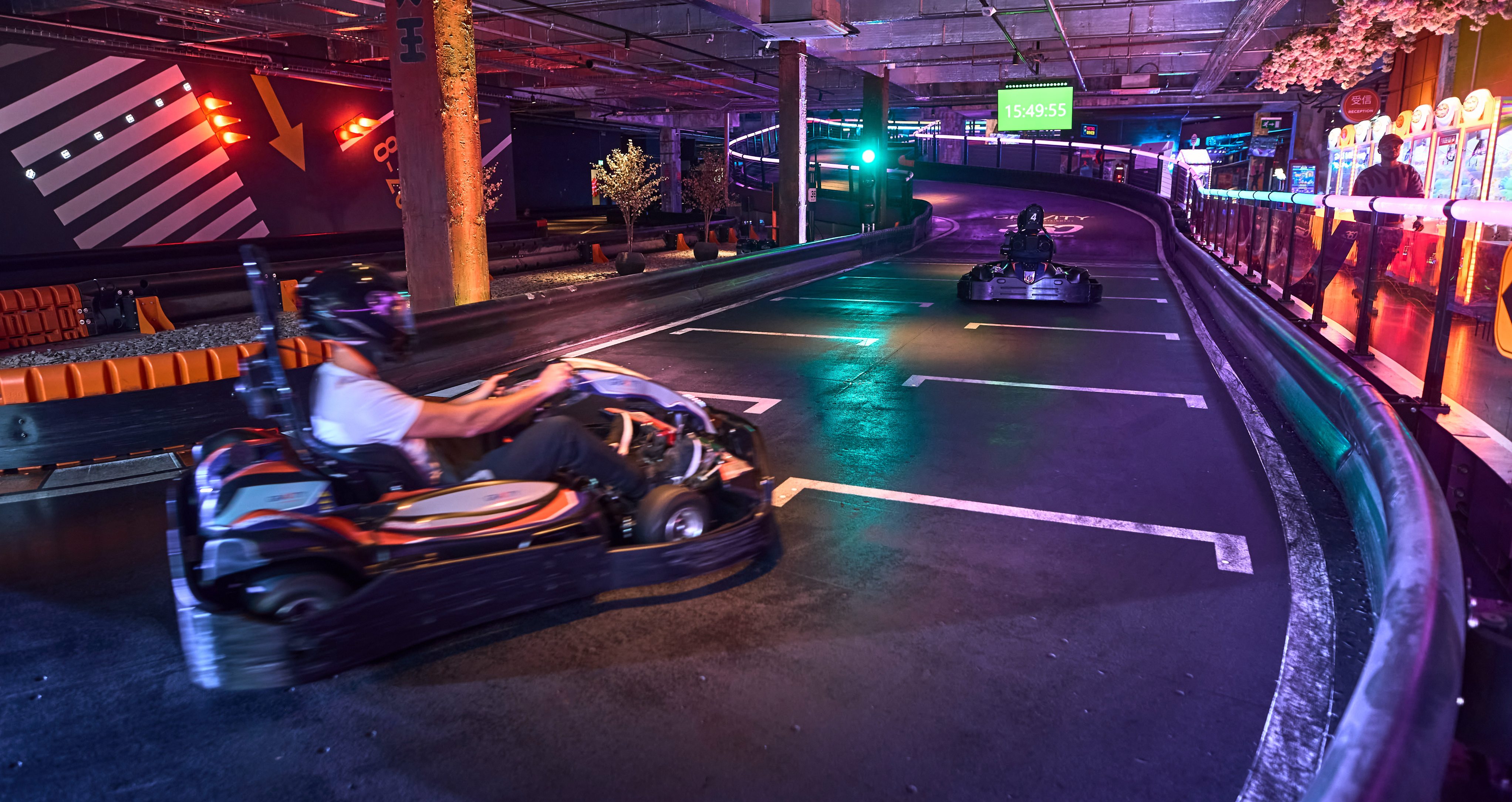 E-karting course at Gravity MAX in Southside Wandsworth