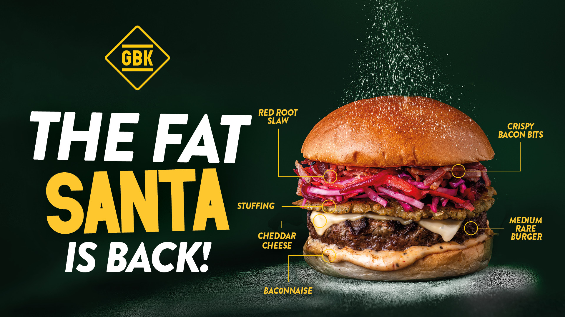 The Fat Santa from Gourmet Burger Kitchen.
