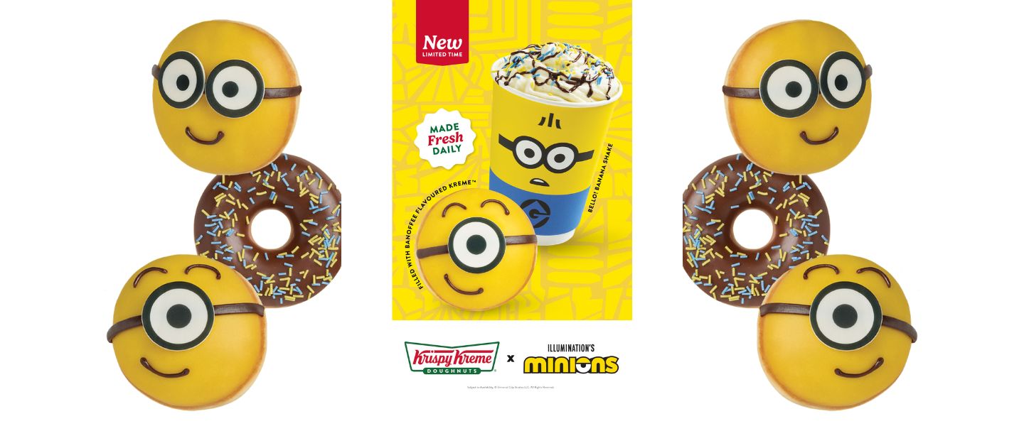 Minions doughnuts from Krispy Kreme