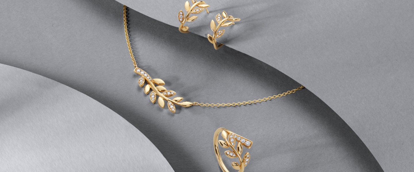 Jewelley on grey background