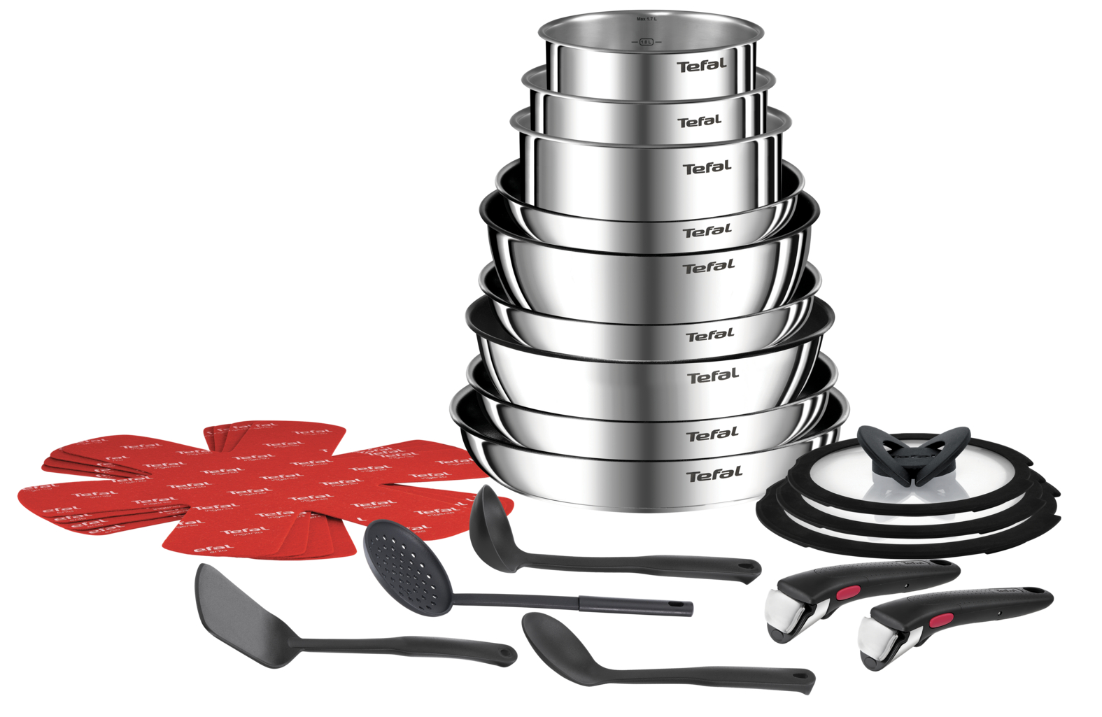 Tefal Ingenio Emotion stainless 22-piece set