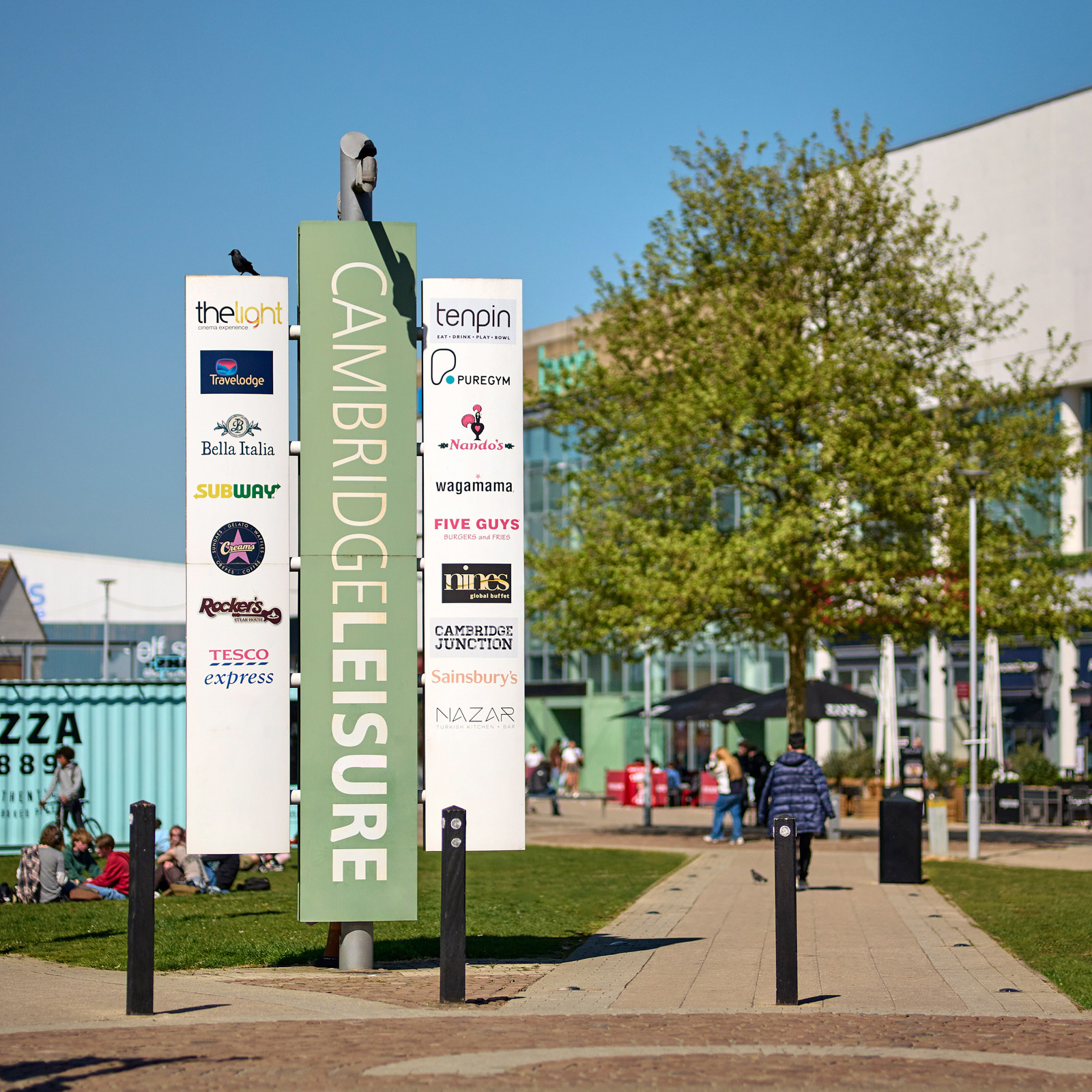 Cambridge Leisure signage at Cambridge Leisure, Cambridgeshire