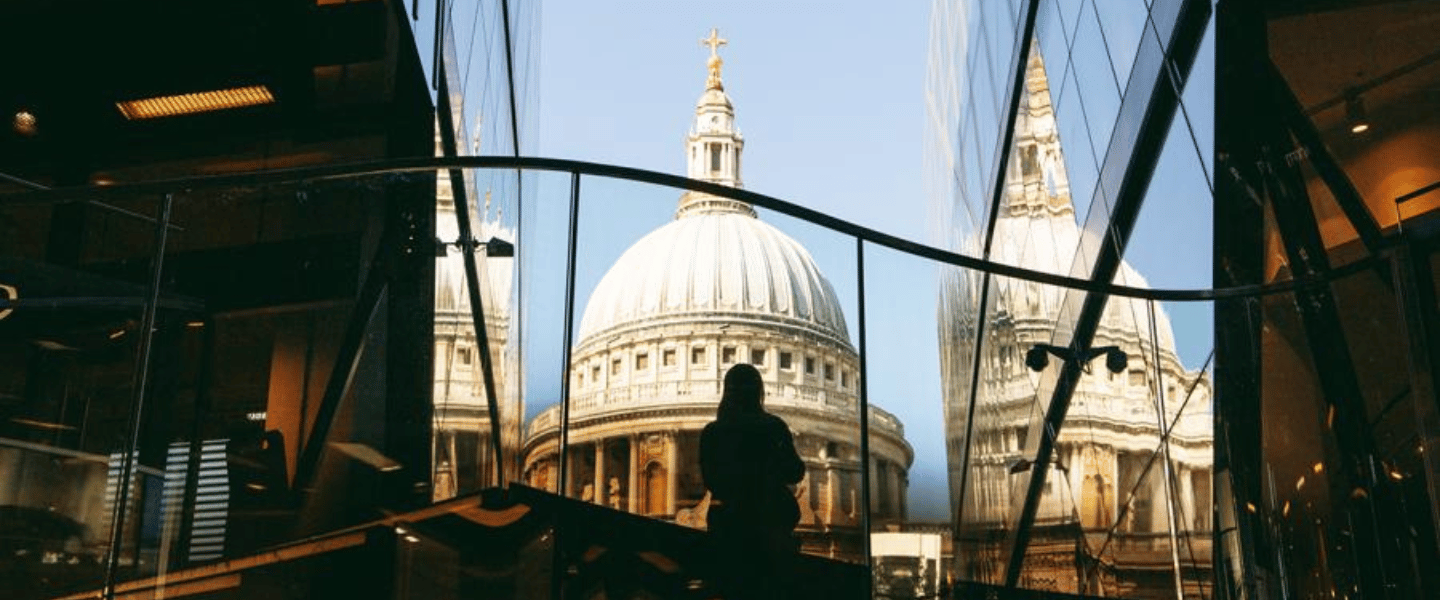 View of St Paul's Cathedral from One New Change