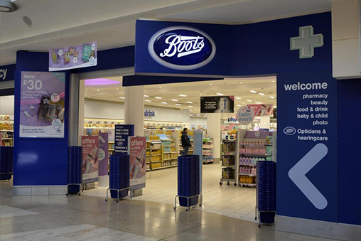 A Boots store exterior