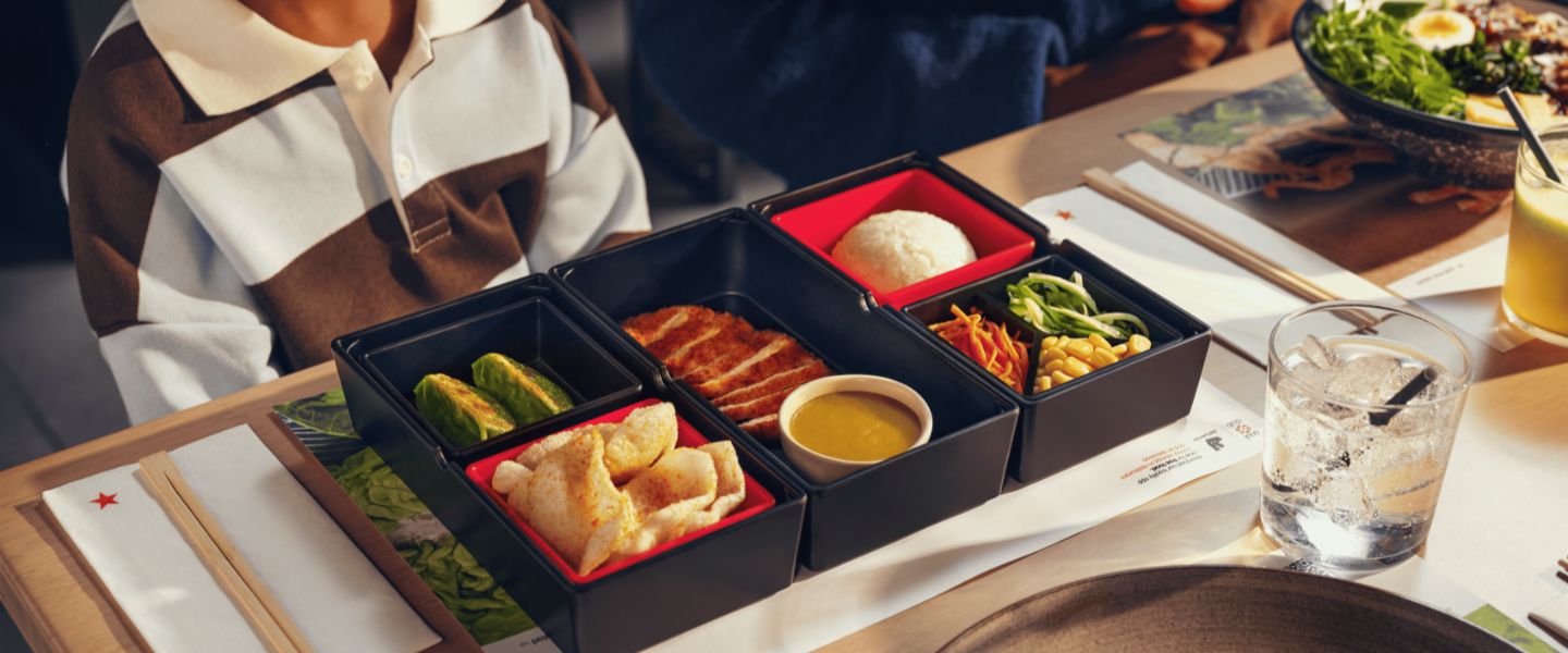 A kid's bento box from Wagamama