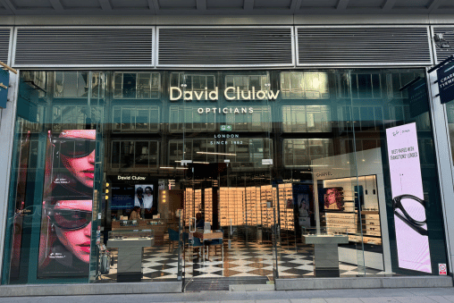 Outside David Clulow Opticians At Victoria London