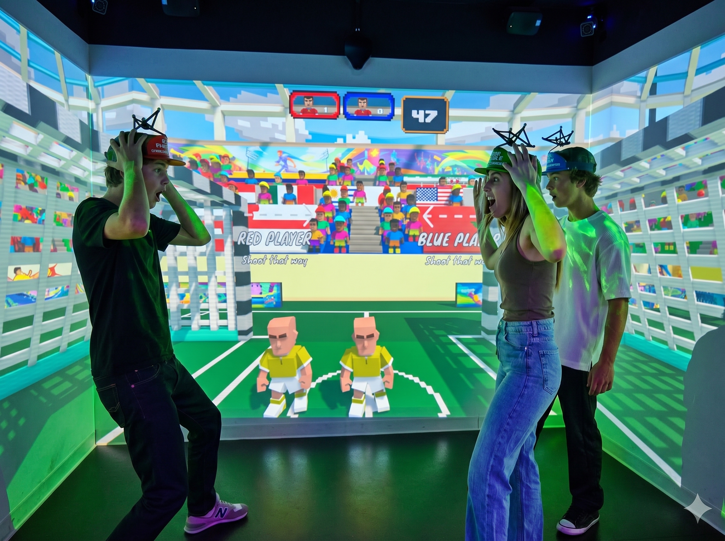 Xscape Arcade Football Arcade at Immersive Gamebox in Gravity MAX | Xscape Yorkshire