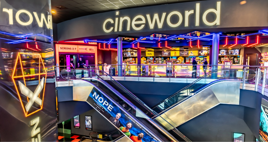 Inside Parrs Wood Cineworld