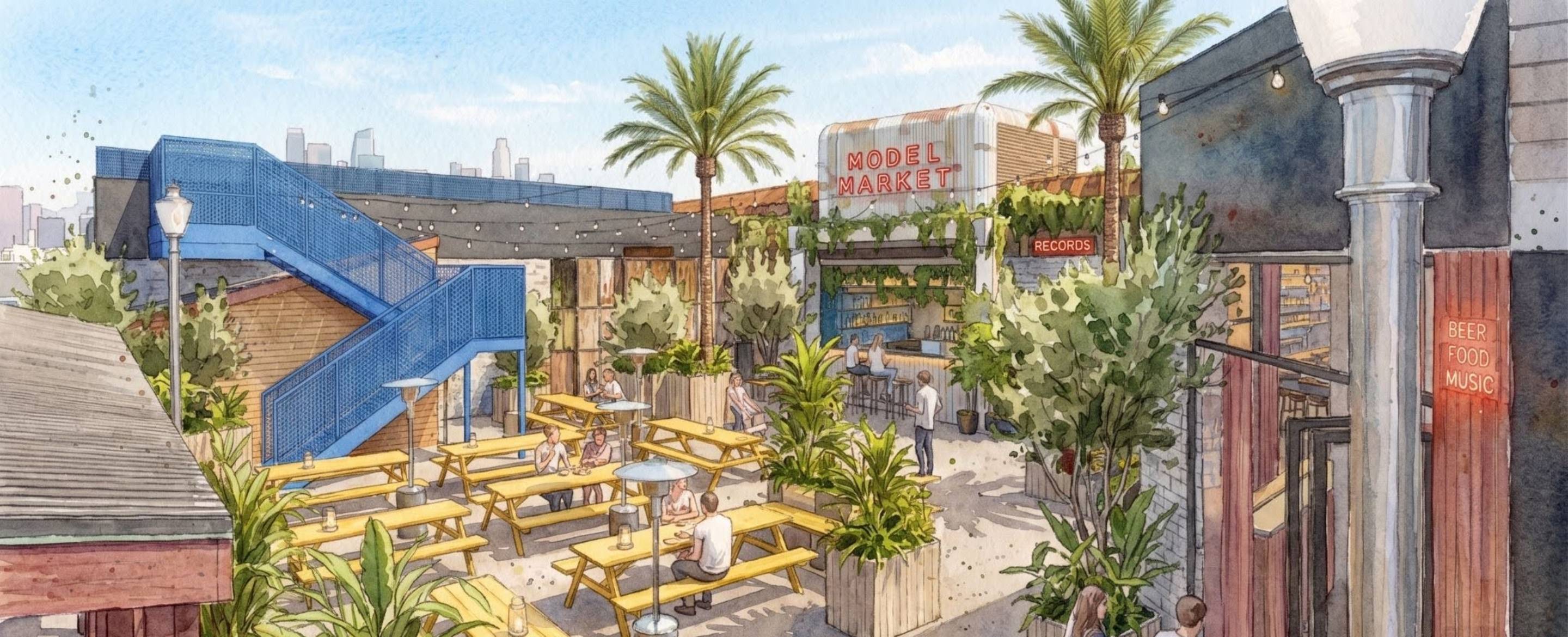 A mockup of the renovated Model Market at Lewisham Shopping Centre
