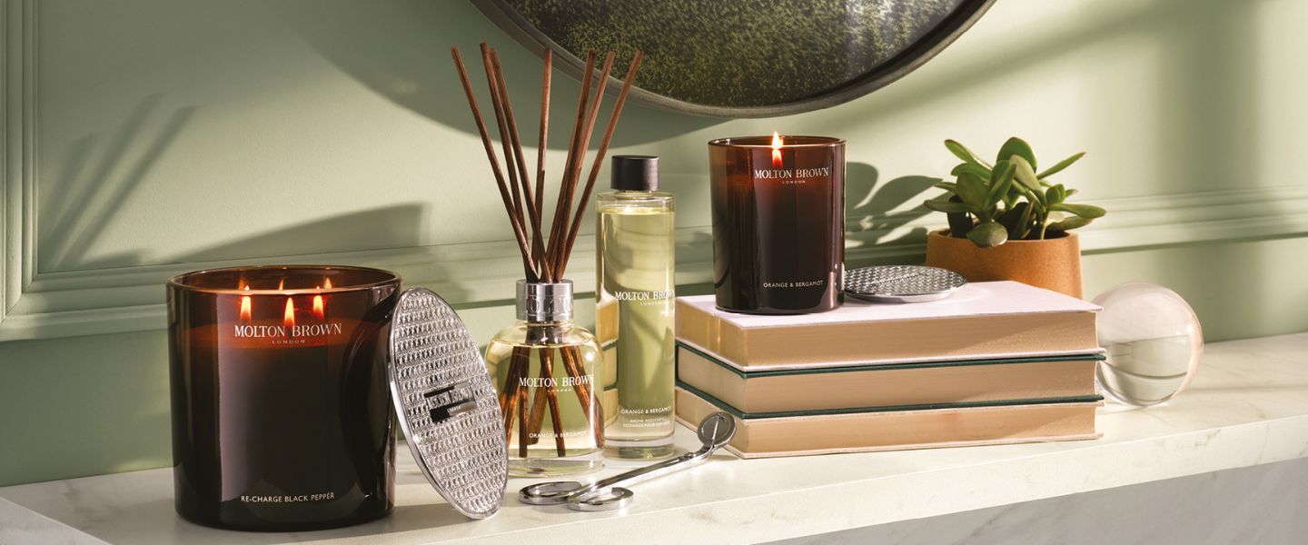 Molton Brown candles and diffusers