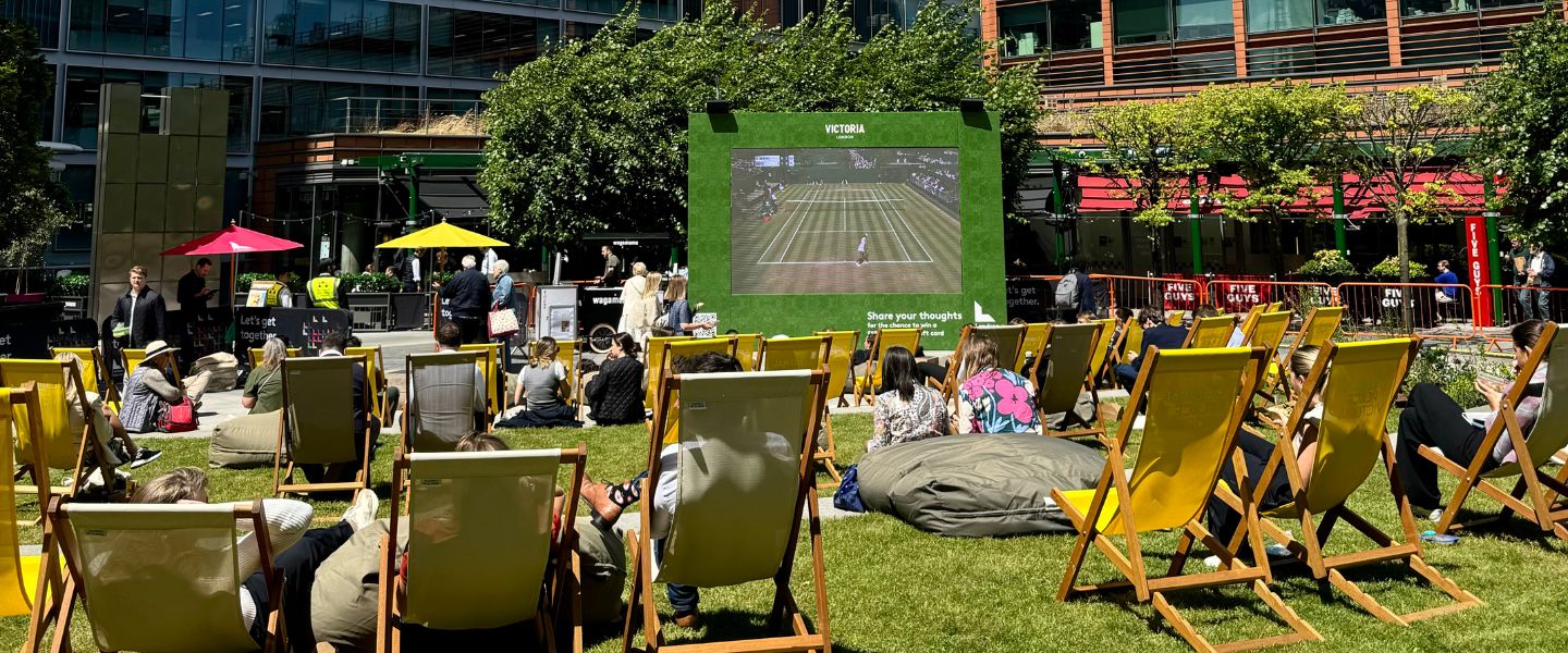 Wimbledon on the big screen at Victoria