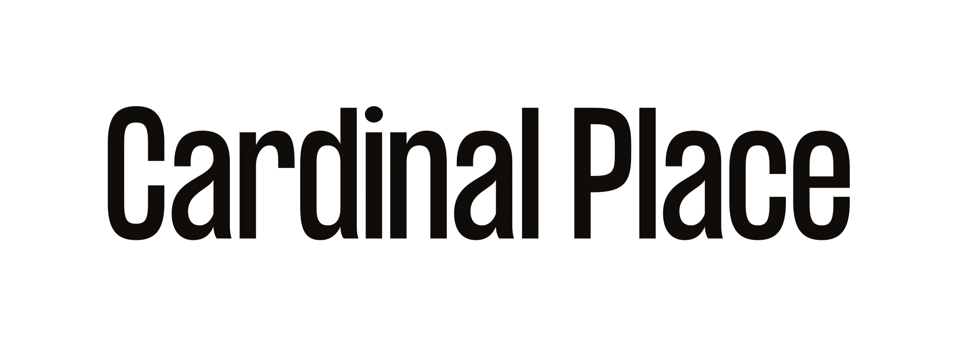 The text 'Cardinal Place' in bold, black, sans-serif font centered on a white background.