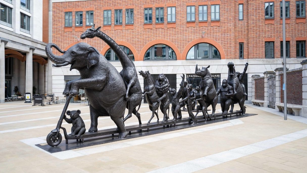 Go Wildlife Go sculpture at Paternoster Square