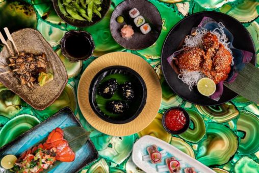 A colourful selection of dishes at The Ivy Asia