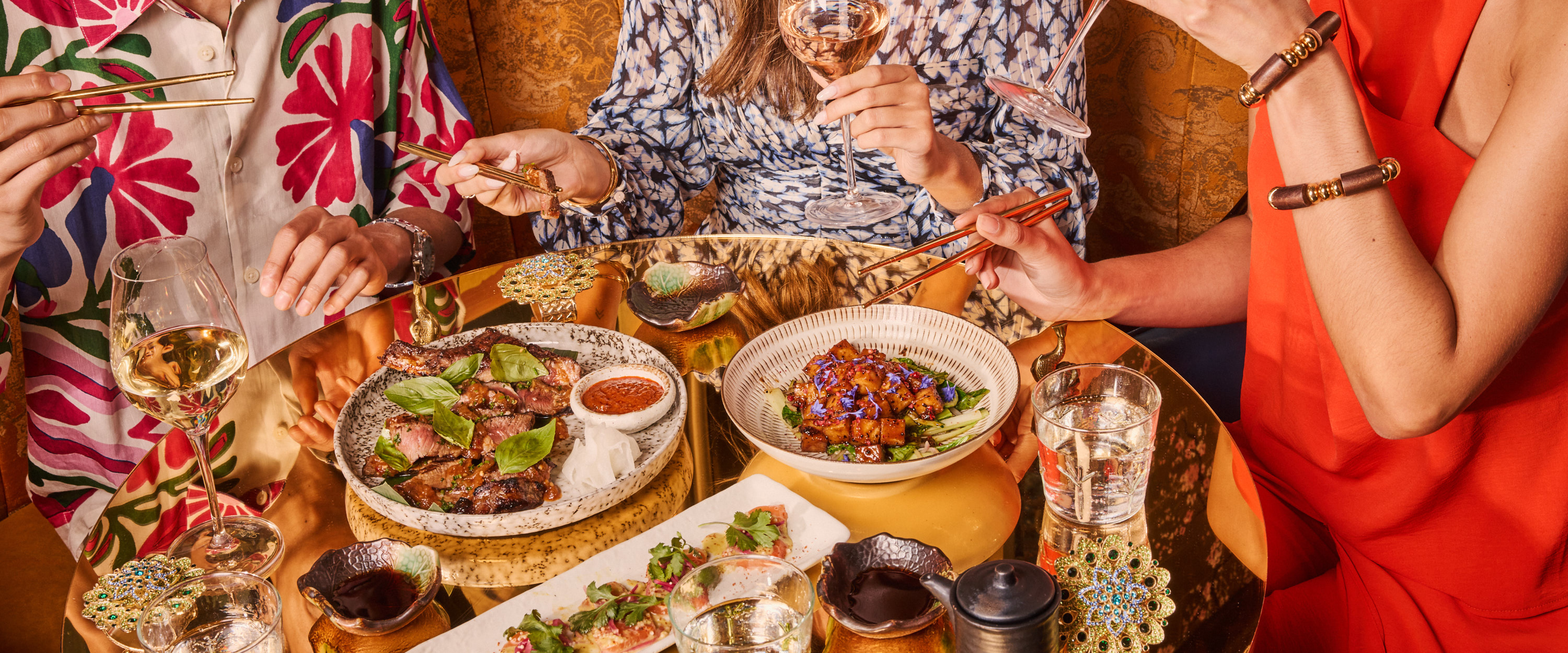Dishes at the Ivy Asia
